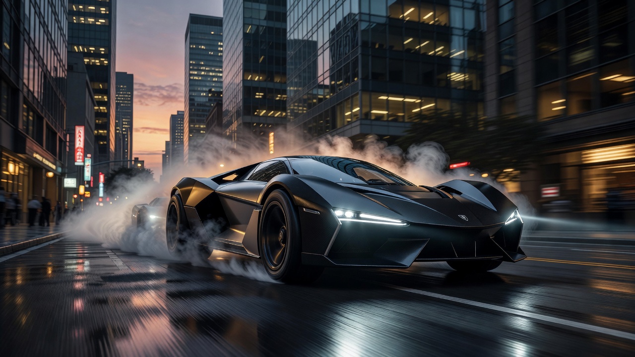 Action movie high speed vehicle concept